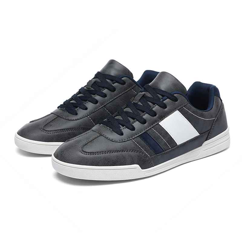 Zapatillas Casuales de Hombre con Punta Ancha y Suela Plana de Goma TPR